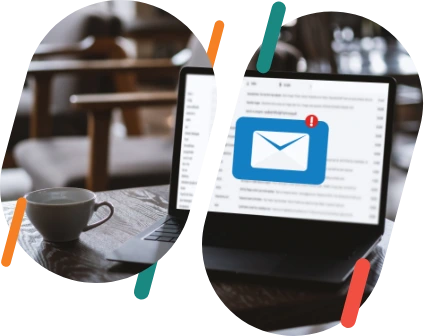 Počítač s otevřenou mailovou aplikací